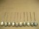 10 Vintage Mko Soviet Cccp Ussr Russian Twisted Handle Small 5 Tea Spoon Ladles