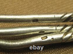 10 Vintage MKO Soviet CCCP USSR Russian Twisted Handle Small 5 Tea Spoon Ladles