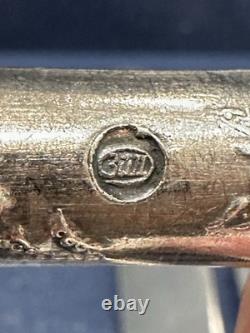 14 Russian Soviet USSR Era HEP Silver Plated Dinner Knives Flatware