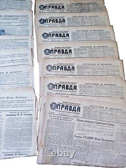 14x Russian newspaper Pravda, Soviet Union USSR 1952 May