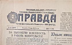 14x Russian newspaper Pravda, Soviet Union USSR 1952 May