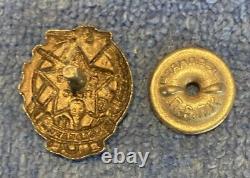 1931-1941 Soviet Russian, Ready for PVHO Chemical Defense, Enamel, screwback Pin