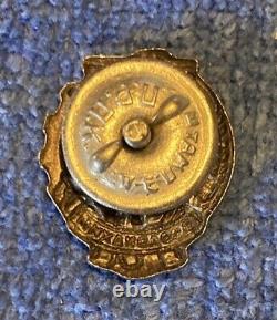1931-1941 Soviet Russian, Ready for PVHO Chemical Defense, Enamel, screwback Pin