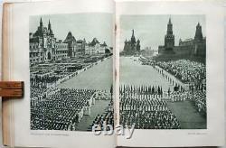 1935 MOSCOW MOSKVA USSR Russian Book STALIN Photos Architecture Soviet Union ART