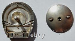 1938y RUSSIAN SOVIET SILVER BADGE KAGANOVICH METRO ENAMEL AWARD PIN ORDER MEDAL