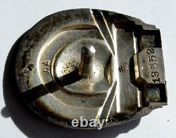 1938y RUSSIAN SOVIET SILVER BADGE KAGANOVICH METRO ENAMEL AWARD PIN ORDER MEDAL