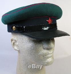 1940 Russian Soviet Ussr Ww2 Nkvd Kgb Borderguard Branch Visor Cap