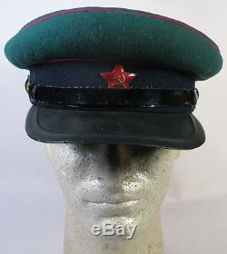 1940 Russian Soviet Ussr Ww2 Nkvd Kgb Borderguard Branch Visor Cap