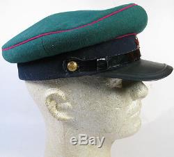 1940 Russian Soviet Ussr Ww2 Nkvd Kgb Borderguard Branch Visor Cap