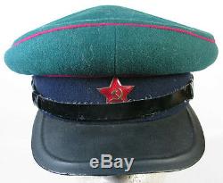 1940 Russian Soviet Ussr Ww2 Nkvd Kgb Borderguard Branch Visor Cap