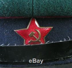 1940 Russian Soviet Ussr Ww2 Nkvd Kgb Borderguard Branch Visor Cap