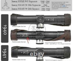 1940 Soviet Wwii Pu Scope For Svt-40 Sniper Rifle Russian Army Original