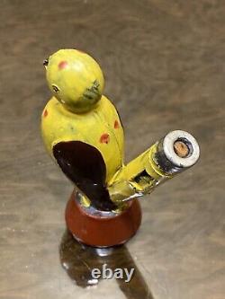 1940's -1950's USSR Russian Soviet Celluloid Whistle Bird Hand Painted