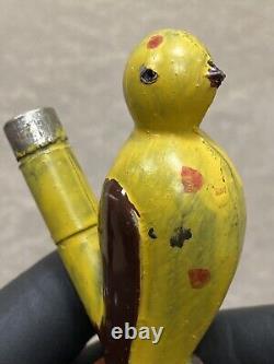 1940's -1950's USSR Russian Soviet Celluloid Whistle Bird Hand Painted