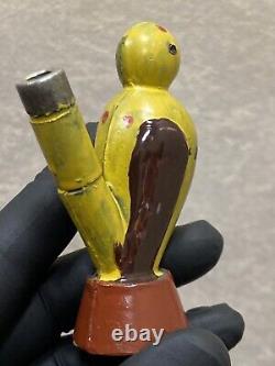 1940's -1950's USSR Russian Soviet Celluloid Whistle Bird Hand Painted