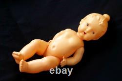 1950's USSR Russian Soviet OHK CELLULOID Toy Doll BABY in CAP