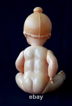 1950's USSR Russian Soviet OHK CELLULOID Toy Doll BABY in CAP