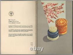 1950s USSR Russian Soviet Womens Fancy Cosmetics Catalog Color Illustrations