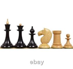 1950s Ussr Russian Soviet Latvian Reproduced Chess Pieces in Ebonized