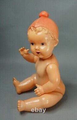 1950s Vintage USSR Russian Soviet OHK Celluloid Doll Baby Girl Toy 12 Jointed