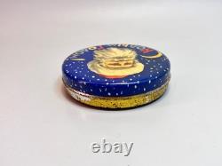 1960 Russian Soviet USSR Candy Drops Tin Box Container Santa Claus Face Confetti