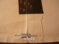 1965 Russian Soviet Original Poster Take care of clean air USSR save eco health