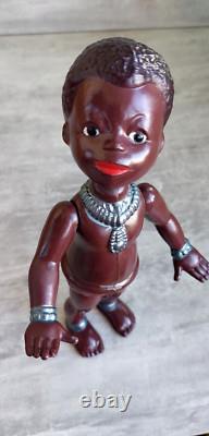 1970's USSR Russian Soviet CELLULOID Toy African Doll BOY 16+