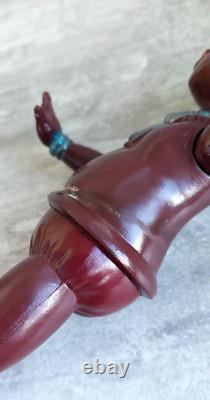 1970's USSR Russian Soviet CELLULOID Toy African Doll BOY 16+