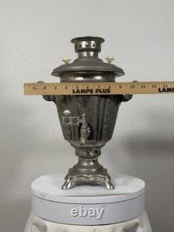 1975 Soviet Electric Samovar 16 USSR Russian Tea Urn With Cord & Booklet Vintage