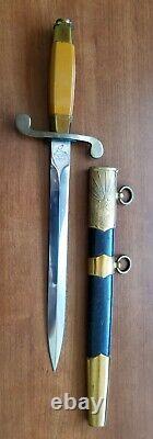 1977 Soviet Russian USSR ARMY Officer Dagger Knife with Scabbard. USA ONLY. Bulat