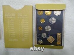1980 Ussr Russian Soviet Union 10 Coin Proof Set Leningrad Mint Unc