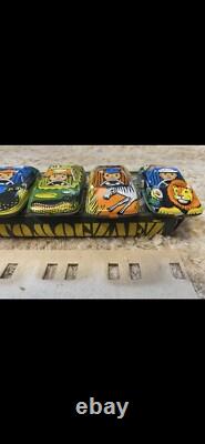 1980s USSR Russian Soviet Toy Tin CARS Set of 6