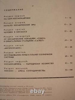 1986 Original Soviet Cosmonautic Poster Set USSR Space Exhibition Portfolio