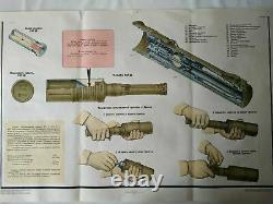 1988 USSR Russian Red Army Original poster grenade set Soviet military cold war