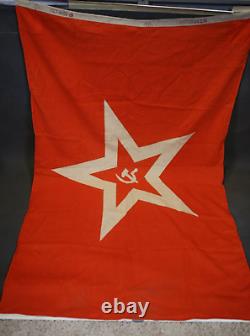 1988 USSR Ship Flag Russian Soviet Union Original Star Sickle & Hammer Communist