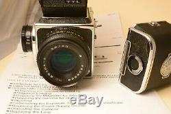 1989 RUSSIAN USSR KIEV-88 MEDIUM FORMAT CAMERA+ MC 3 f2.8/80 LENS + 2 backs