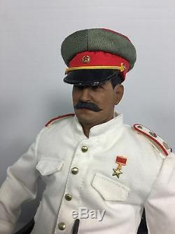 1/6 Soviet Russian Premier Joseph Stalin +chair&table&vodka Dragon DID Bbi Ww2