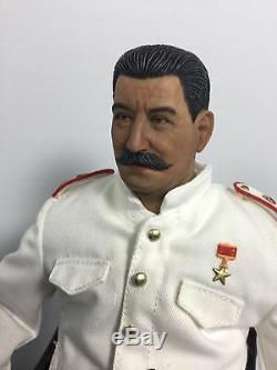 1/6 Soviet Russian Premier Joseph Stalin +chair&table&vodka Dragon DID Bbi Ww2
