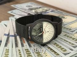 24H Automatic Watch Mens Soviet USSR Polar Expedition Russian Raketa Wrist Black