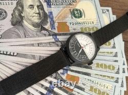 24H Automatic Watch Mens Soviet USSR Polar Expedition Russian Raketa Wrist Black