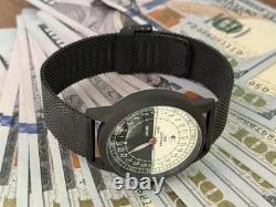 24H Automatic Watch Mens Soviet USSR Polar Expedition Russian Raketa Wrist Black