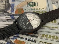 24H Automatic Watch Mens Soviet USSR Polar Expedition Russian Raketa Wrist Black
