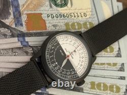 24H Automatic Watch Mens Soviet USSR Polar Expedition Russian Raketa Wrist Black