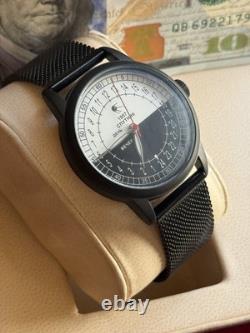 24H Automatic Watch Mens Soviet USSR Polar Expedition Russian Raketa Wrist Black