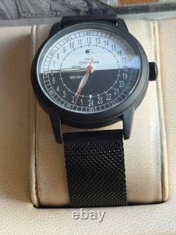 24H Automatic Watch Mens Soviet USSR Polar Expedition Russian Raketa Wrist Black