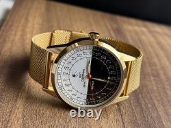 24h Automatic Watch Sputnik Day/Night Dial-USSR Soviet Men's 44mm Rare Raketa