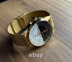 24h Automatic Watch Sputnik Day/Night Dial-USSR Soviet Men's 44mm Rare Raketa