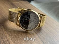 24h Automatic Watch Sputnik Day/Night Dial-USSR Soviet Men's 44mm Rare Raketa