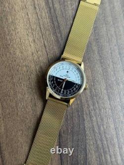 24h Automatic Watch Sputnik Day/Night Dial-USSR Soviet Men's 44mm Rare Raketa