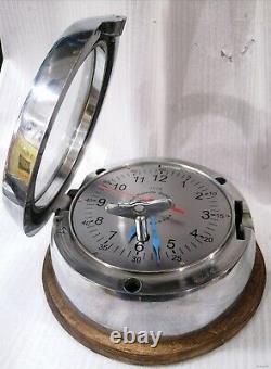 #34 USSR Russian Soviet SUBMARINE NAVAL Marine CLOCK like TITANIC 1981 year